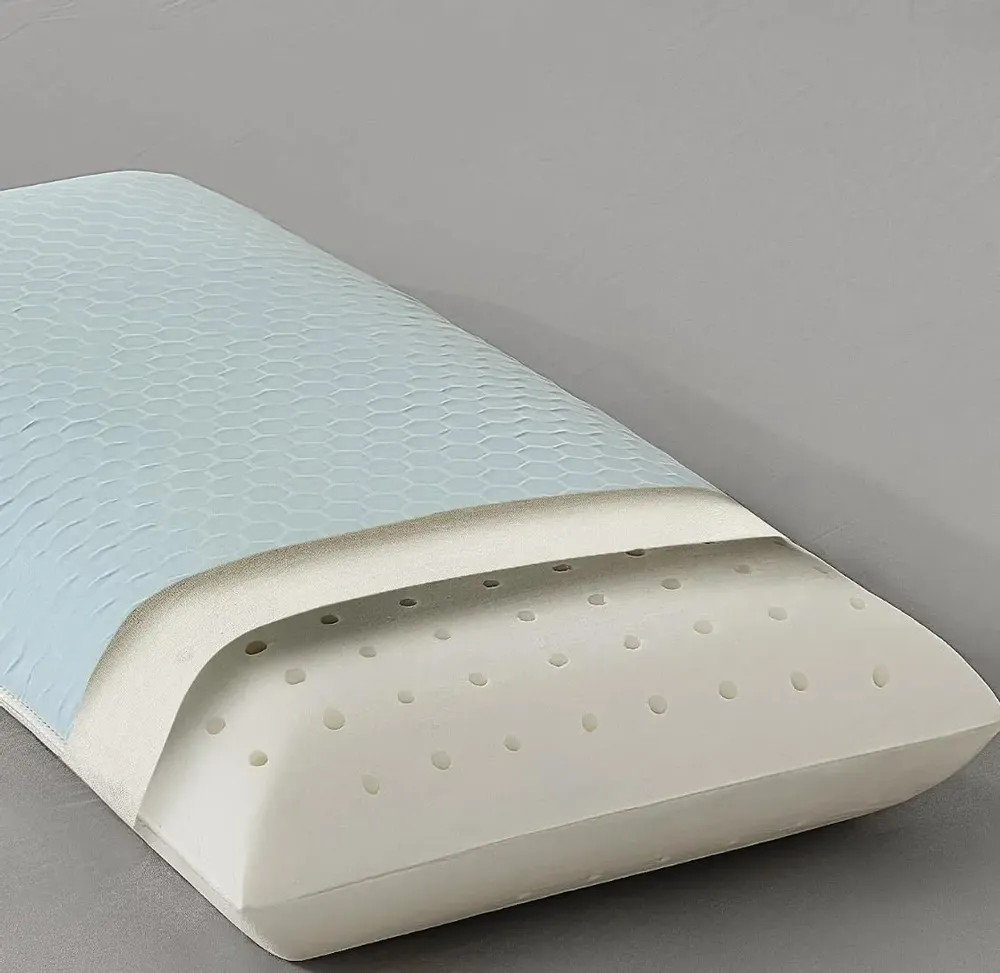 Literie pour hôtels - Coussin viscoélastique Arctic à effet rafraîchissant 40x80 blanc - KAMASANA