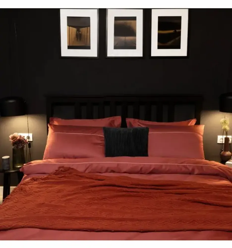 Bed linens - Single bed linen set, 100% Cotton Sateen, Ginger - DILIOS