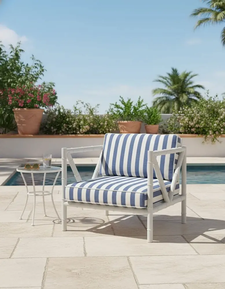 Lawn chairs - Fauteuil en fer forgé style bambou - GUADARTE