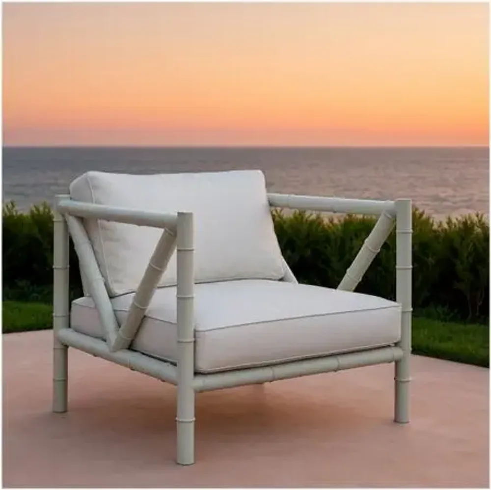 Lawn chairs - Fauteuil en fer forgé style bambou - GUADARTE