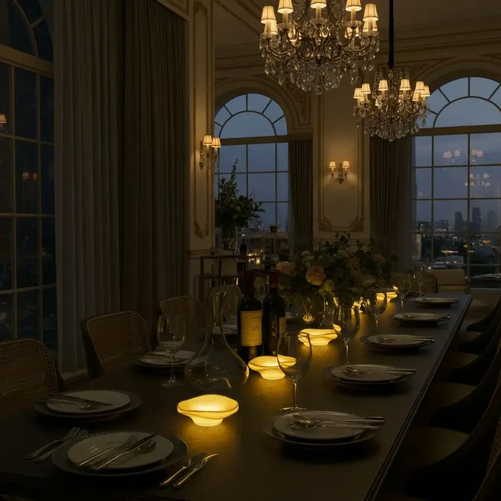 Table lamps - Portable Incense Holder Light - made of ceramic - WOOSM