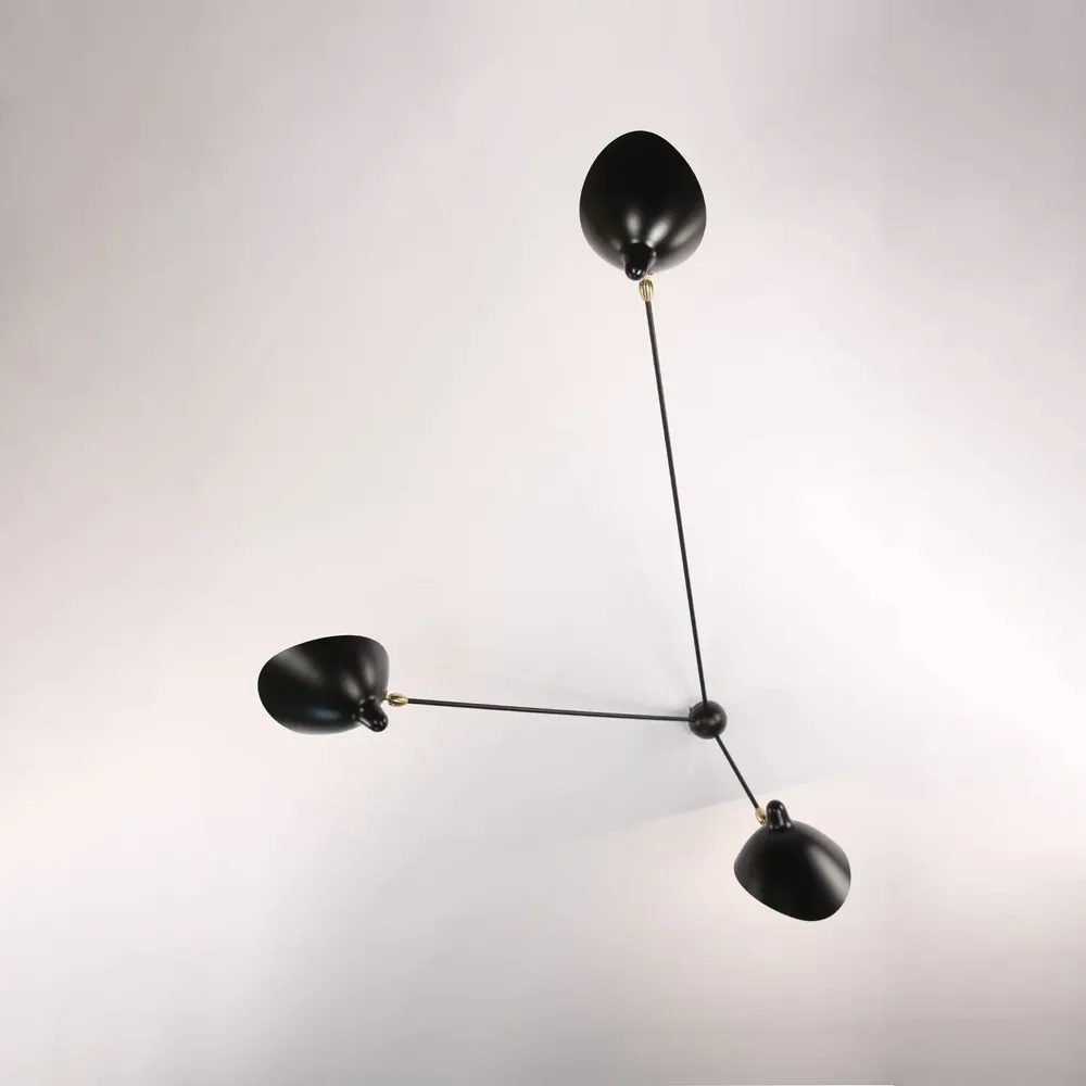 Appliques - APPLIQUE « ARAIGNÉE » 3 BRAS FIXES - EDITIONS SERGE MOUILLE