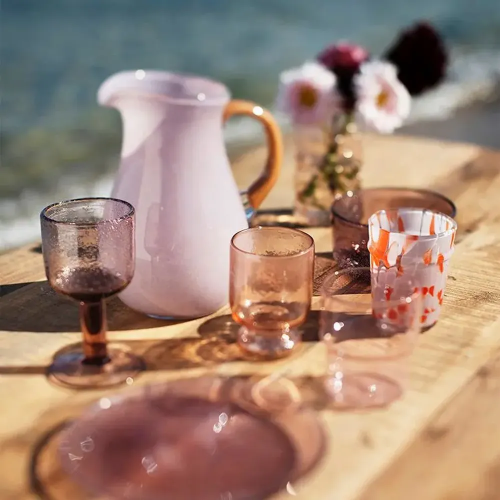 Glass - Hammered drinking glass - MADAM STOLTZ