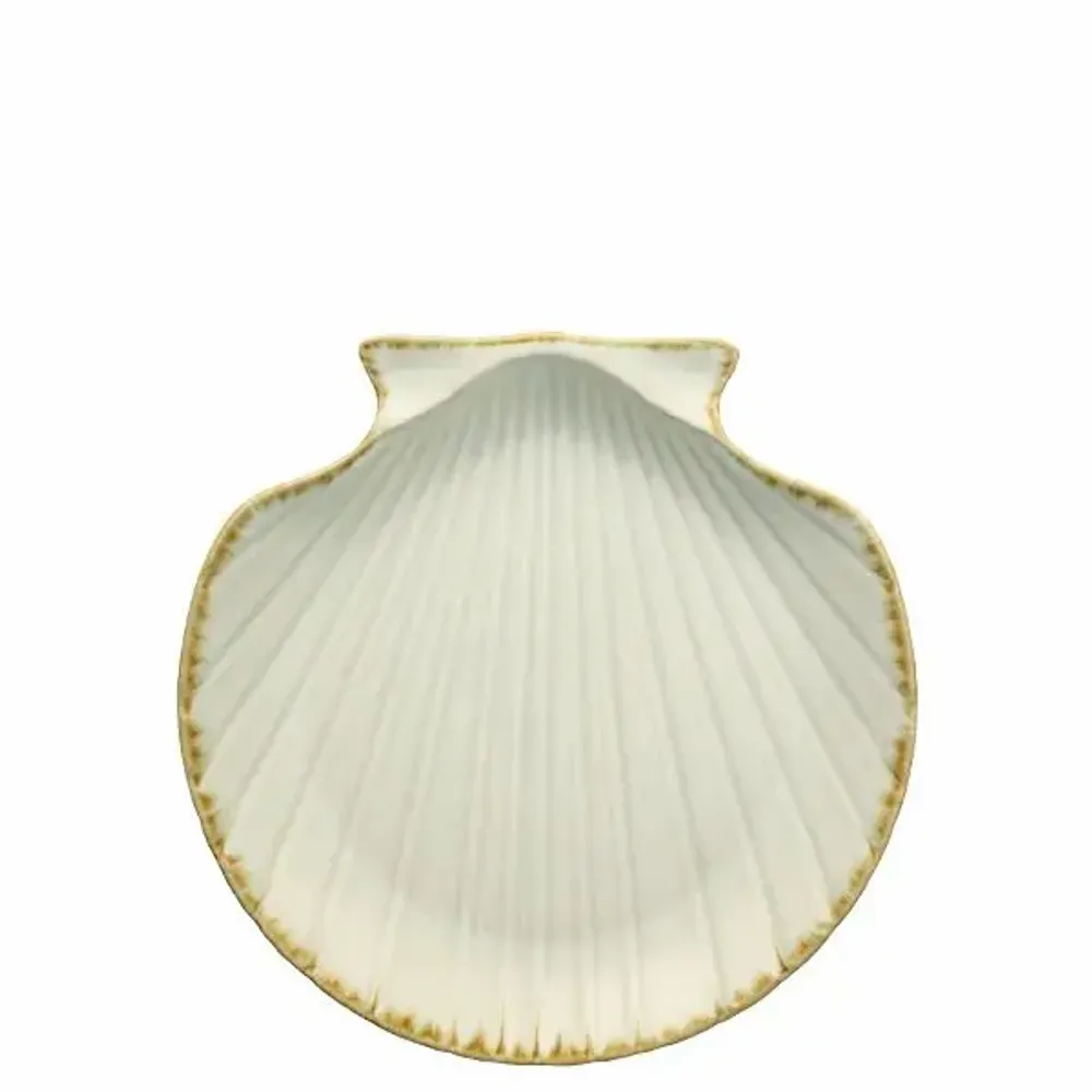 Everyday plates - Stoneware sea shell tray - MADAM STOLTZ