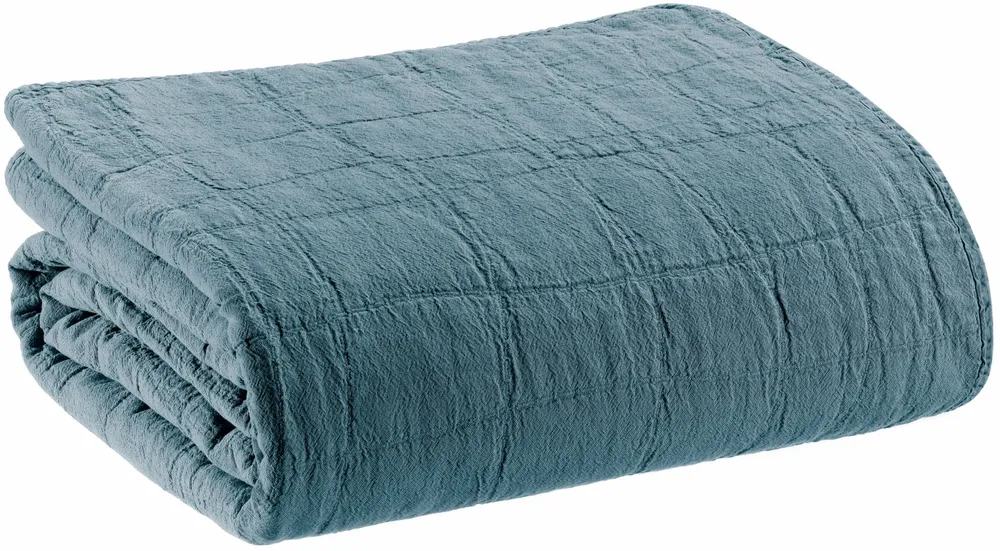 Plaids - Plaid recyclé Titou Acier 140 x 200 - MAISON VIVARAISE - SDE VIVARAISE WINKLER