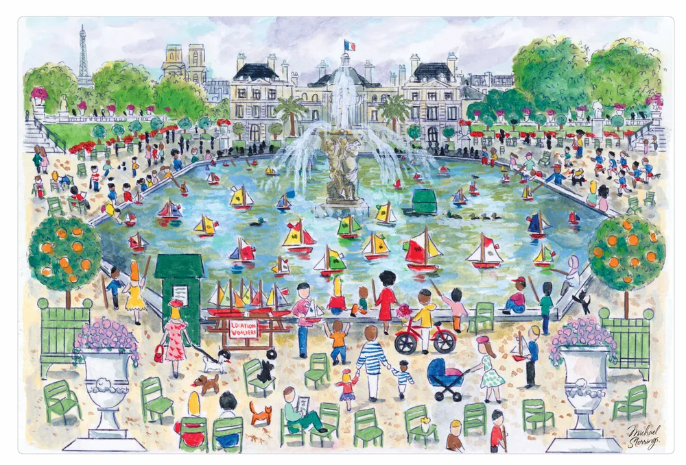 Nappes - Set de table Jardin du Luxembourg Assortis 30 x 45 - MAISON VIVARAISE - SDE VIVARAISE WINKLER