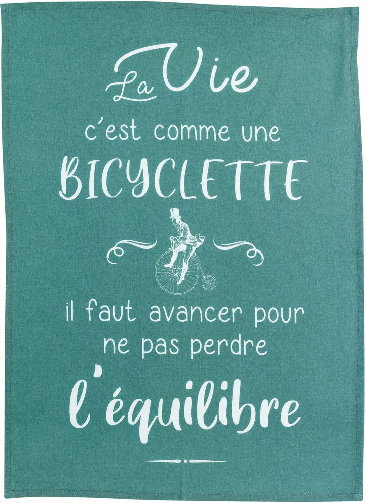 Dish towels - Bicyclette Tea Towel Paon 50 X 70 - MAISON VIVARAISE - SDE VIVARAISE WINKLER