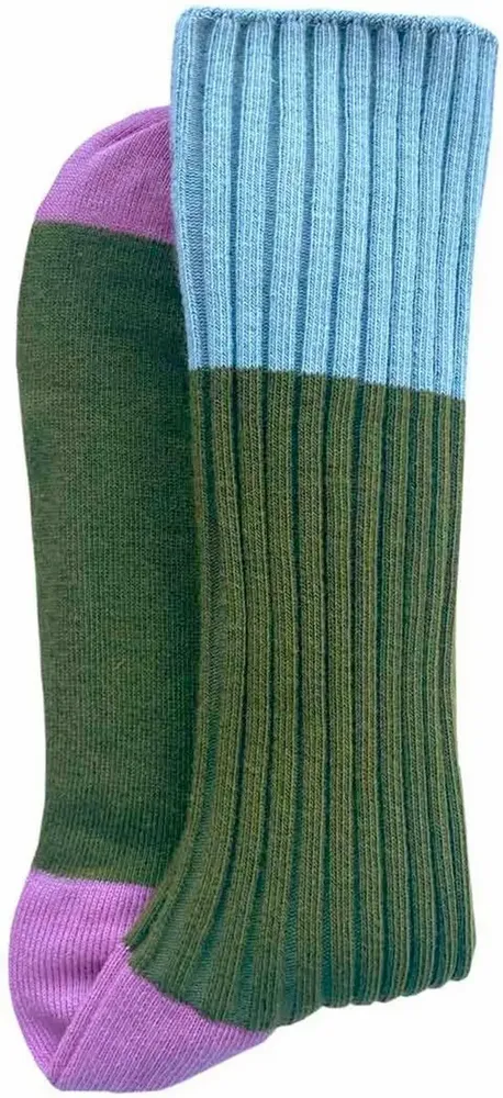 Socks - Yvette Socks Olive 36/38 - LA CERISE SUR LE GATEAU