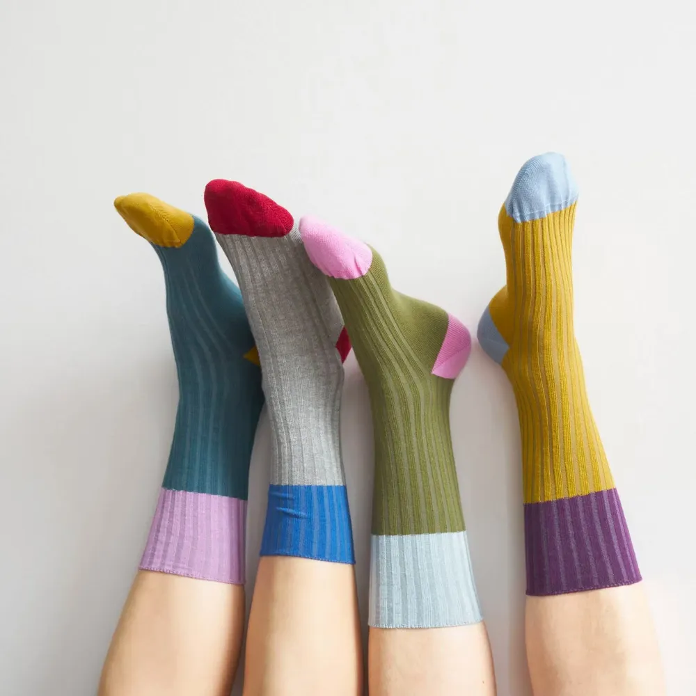 Chaussettes - Chaussettes Yvette Olive 42/45 - LA CERISE SUR LE GATEAU