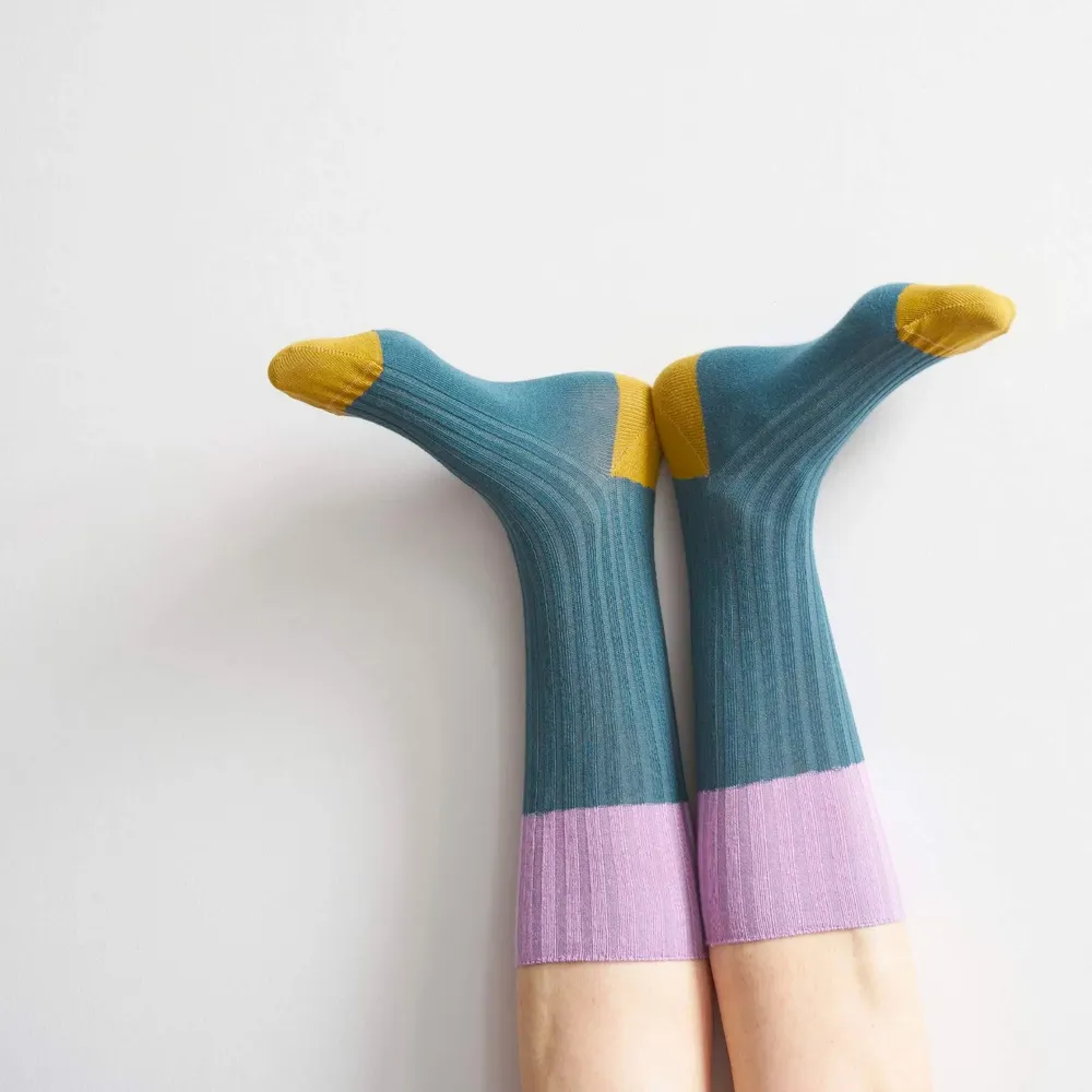 Chaussettes - Chaussettes Yvette Orage 36/38 - LA CERISE SUR LE GATEAU