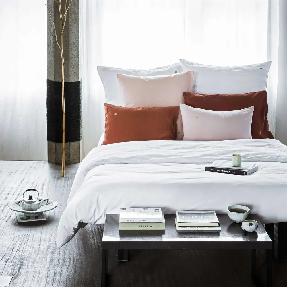 Bed linens - Céleste Duvet Cover Milk 220 X 240 - LA CERISE SUR LE GATEAU