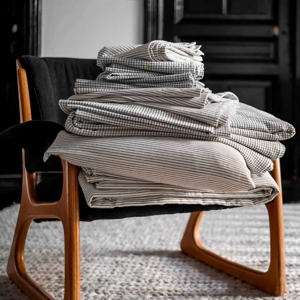 Bed linens - Gustave Duvet Cover Gustave Caviar 200 X 140 - LA CERISE SUR LE GATEAU