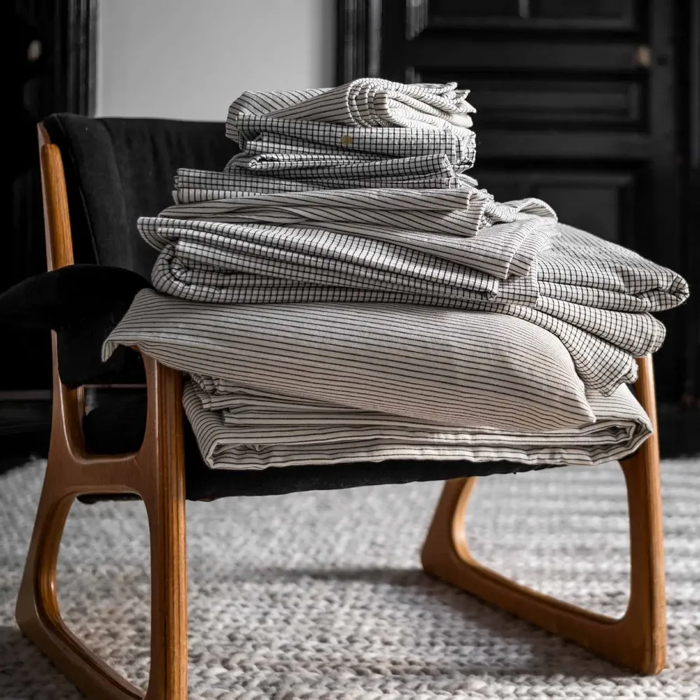 Bed linens - Gustave Duvet Cover Gustave Caviar 240 X 260 - LA CERISE SUR LE GATEAU