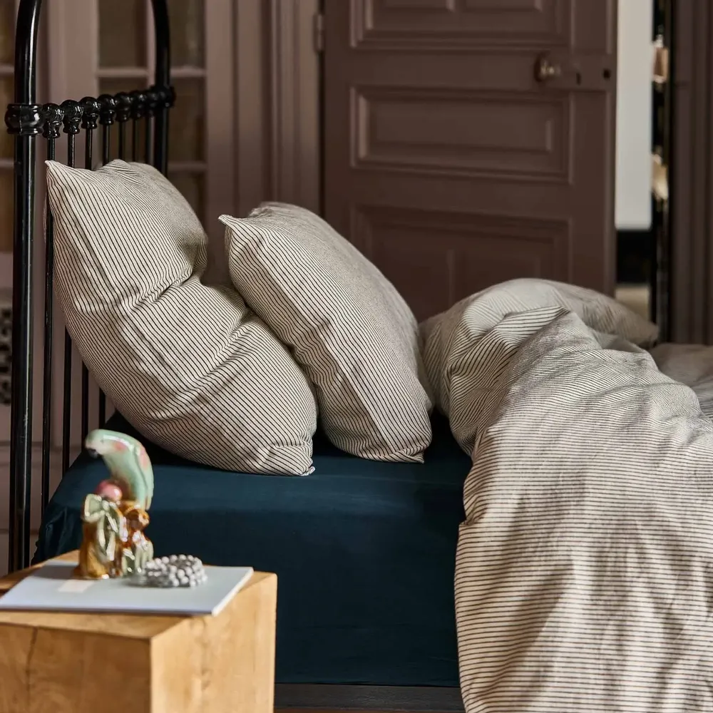 Bed linens - Léonie Duvet Cover Caviar 220 X 240 - LA CERISE SUR LE GATEAU