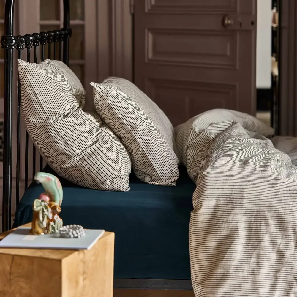 Bed linens - Léonie Duvet Cover Caviar 240 X 260 - LA CERISE SUR LE GATEAU