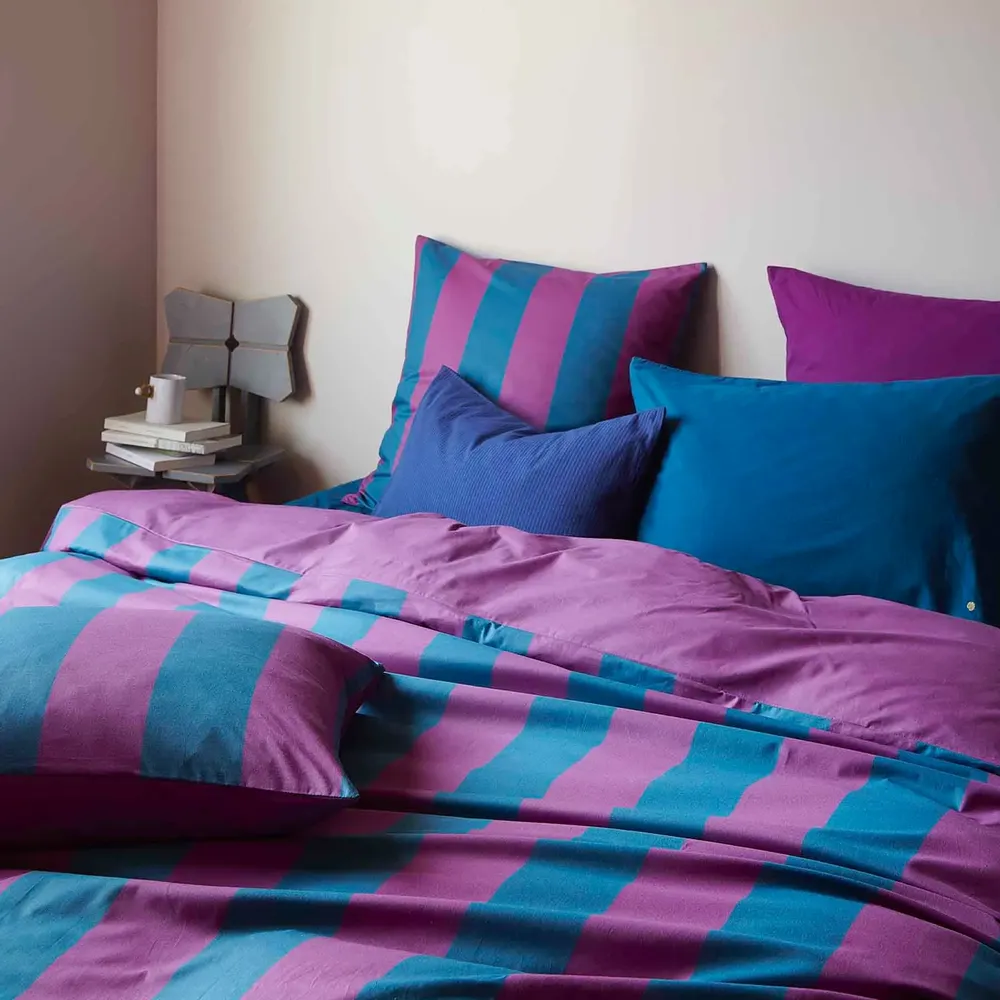 Bed linens - Malo Duvet Cover Purple rain/Orage 220 X 240 - LA CERISE SUR LE GATEAU