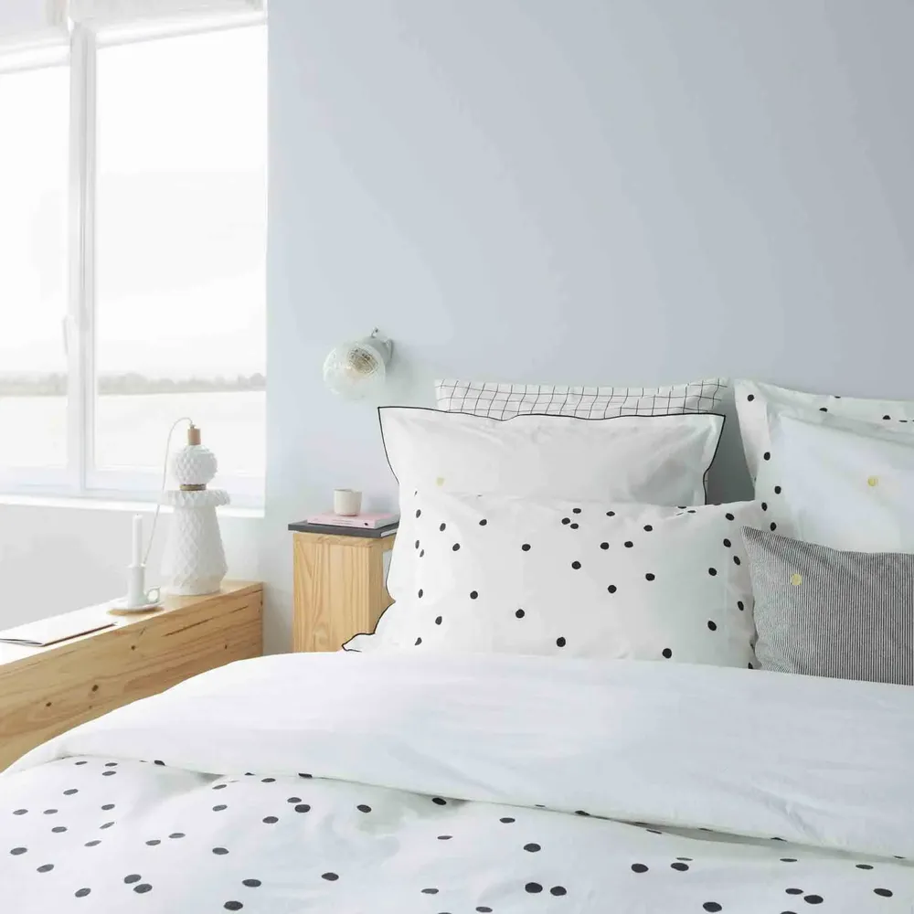 Bed linens - Odette Duvet Cover Milk 220 X 240 - LA CERISE SUR LE GATEAU