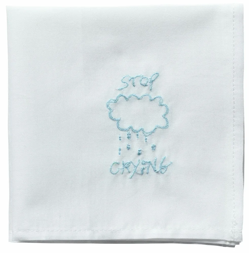 Pochettes - Mouchoir Hankie Crying Blanc 25 x 25 - LA CERISE SUR LE GATEAU