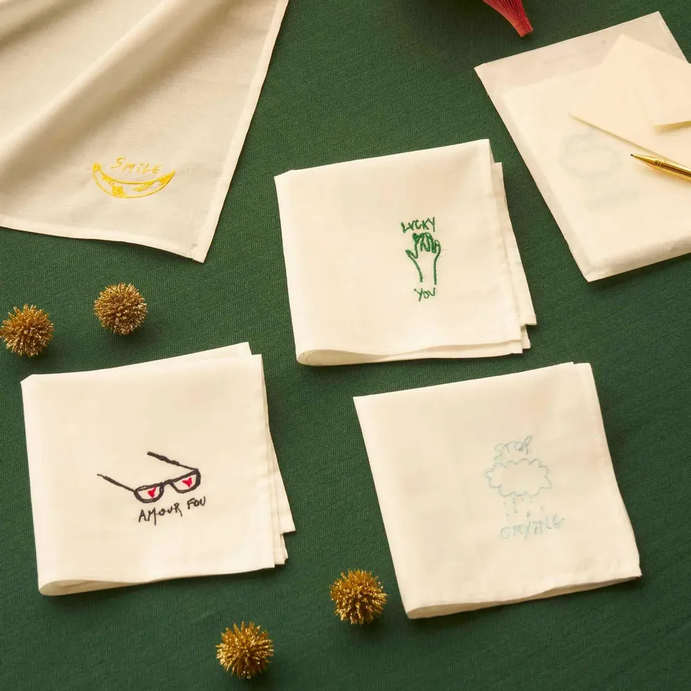 Clutches - Hankie Lucky Handkerchief Vert 25 X 25 - LA CERISE SUR LE GATEAU