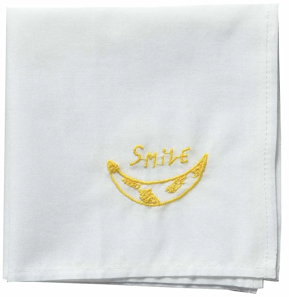 Clutches - Hankie Smile Handkerchief Jaune 25 X 25 - LA CERISE SUR LE GATEAU