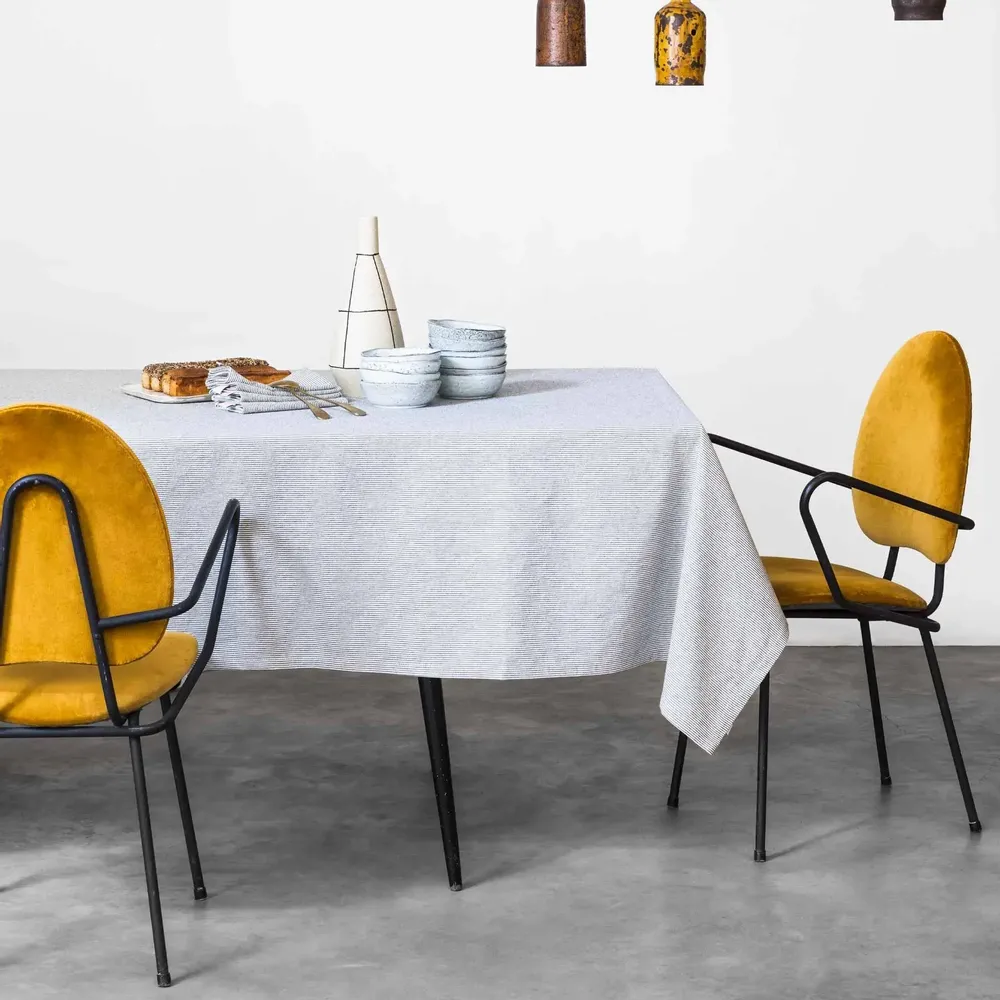 Table cloths - Finette Tablecloth Finette Caviar 160 X 250 - LA CERISE SUR LE GATEAU