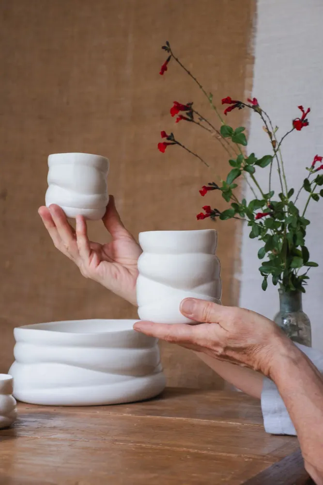 Tasses et mugs - Tasse à thé / photophore / gobelet en porcelaine - BÉRANGÈRE CÉRAMIQUES