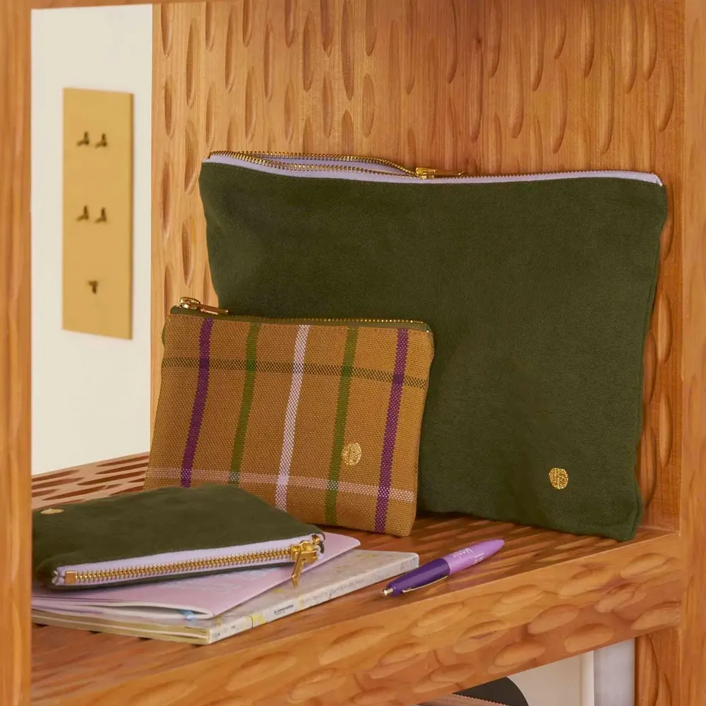 Clutches - Scotty Pouch Marron L - LA CERISE SUR LE GATEAU