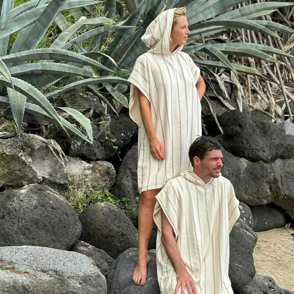 Apparel - Marina Poncho Purple rain 95 X 80 - LA CERISE SUR LE GATEAU