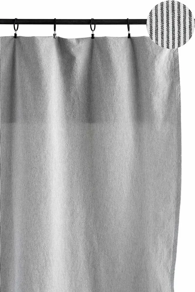 Rideaux et voilages - Rideau Finette Caviar 280 x 140 - LA CERISE SUR LE GATEAU