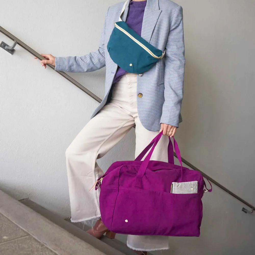 Bags and totes - Iona Travel Bag Purple rain 30 X 42 X 20 - LA CERISE SUR LE GATEAU