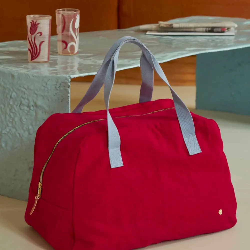 Bags and totes - Iona Weekend Bag Cherry 28 X 42 X 20 - LA CERISE SUR LE GATEAU