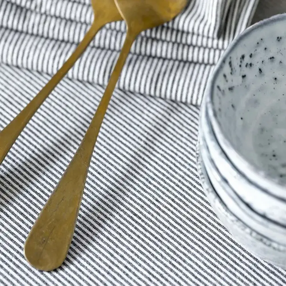 Napkins - Set of 2 table napkins Finette Finette Caviar 40 X 40 - LA CERISE SUR LE GATEAU