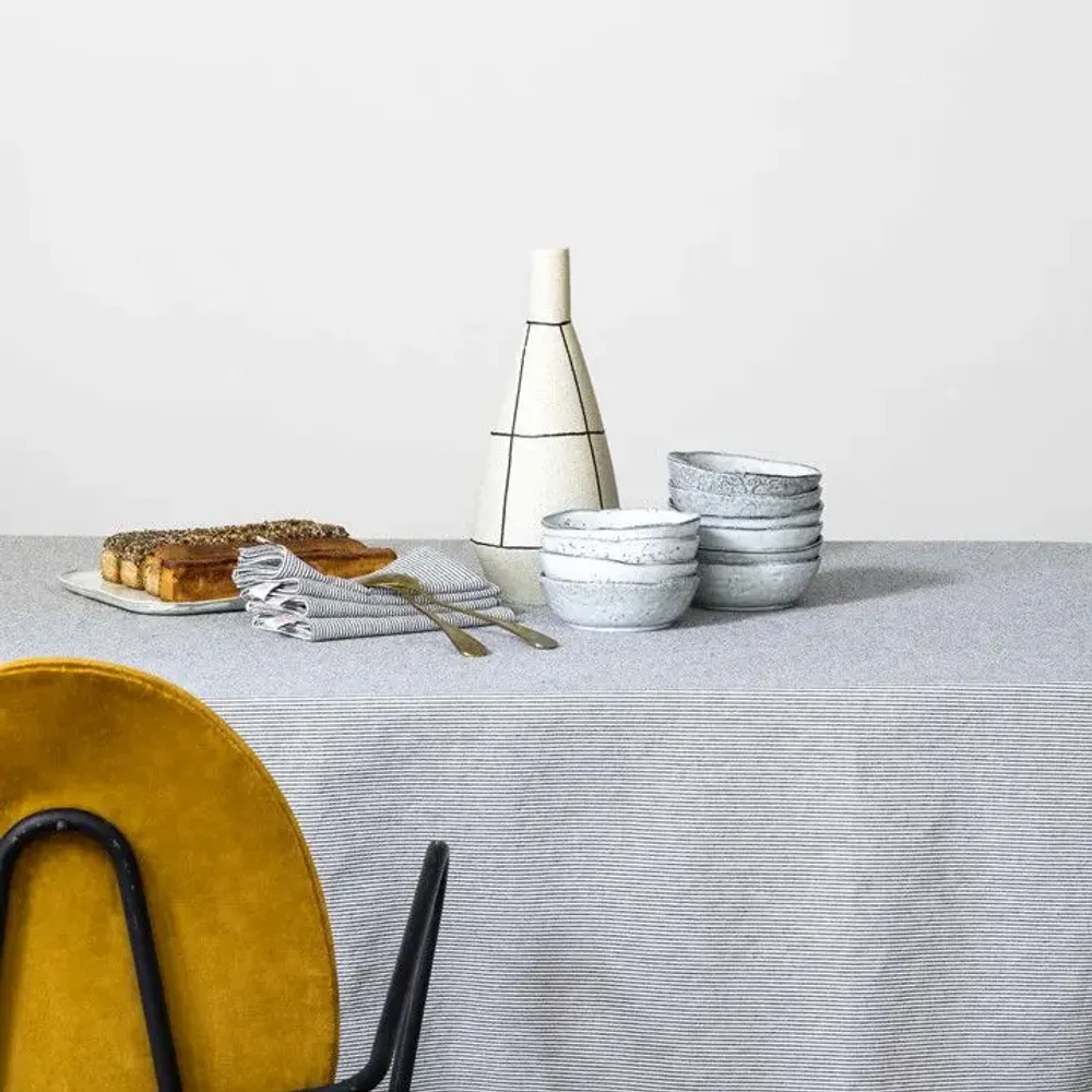 Napkins - Set of 2 table napkins Finette Finette Caviar 40 X 40 - LA CERISE SUR LE GATEAU