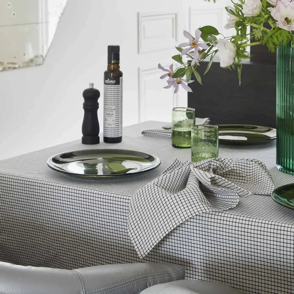 Serviettes - Lot de 2 serviettes de table Gustave Caviar 40 x 40 - LA CERISE SUR LE GATEAU