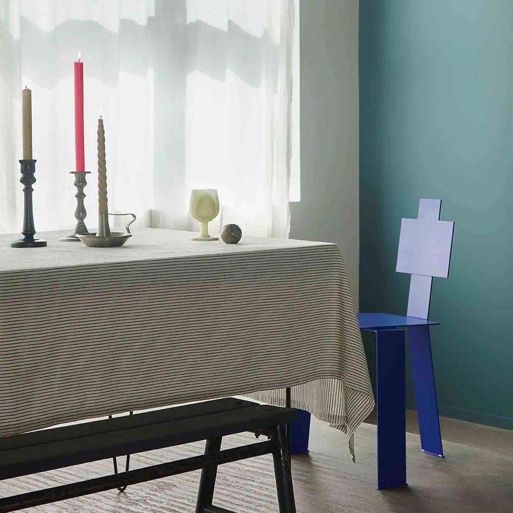 Napkins - Set of 2 Léonie napkins Caviar 40 X 40 - LA CERISE SUR LE GATEAU