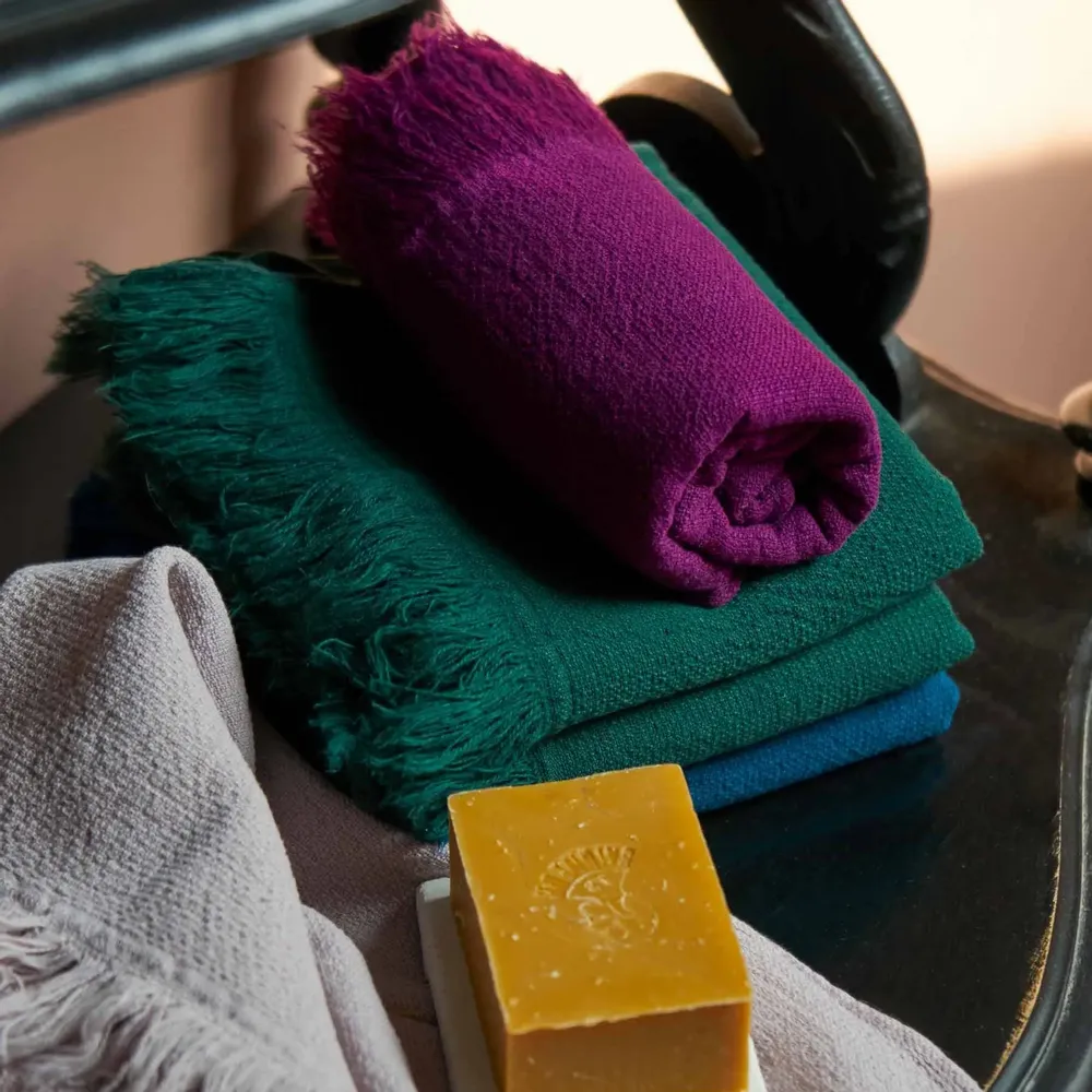 Bath towels - Set of 2 Luna Guest Towels Nori 50 X 30 - LA CERISE SUR LE GATEAU