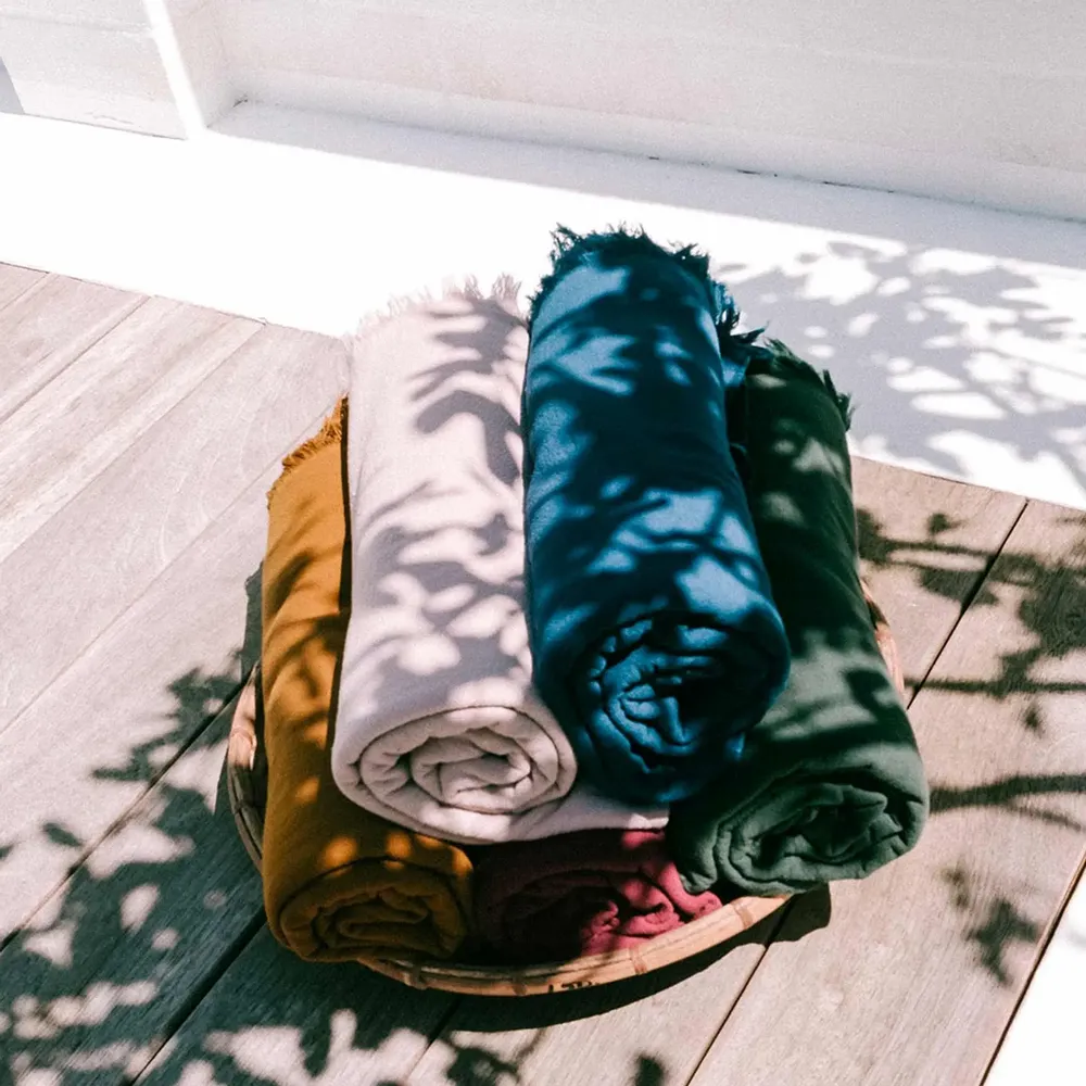 Bath towels - Set of 2 Luna Guest Towels Nori 50 X 30 - LA CERISE SUR LE GATEAU