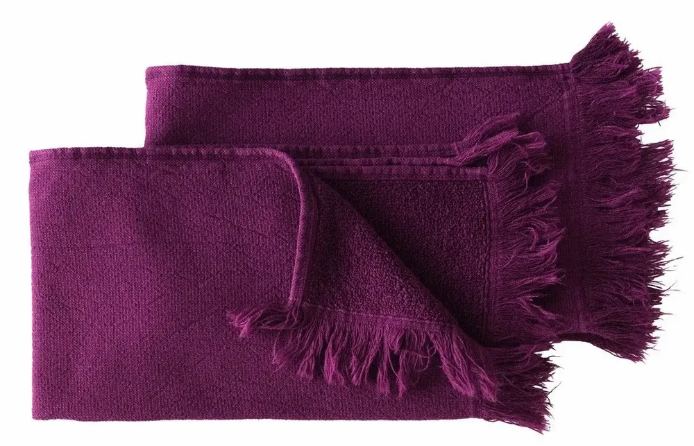 Bath towels - Set of 2 Luna Guest Towels Purple rain 50 X 30 - LA CERISE SUR LE GATEAU