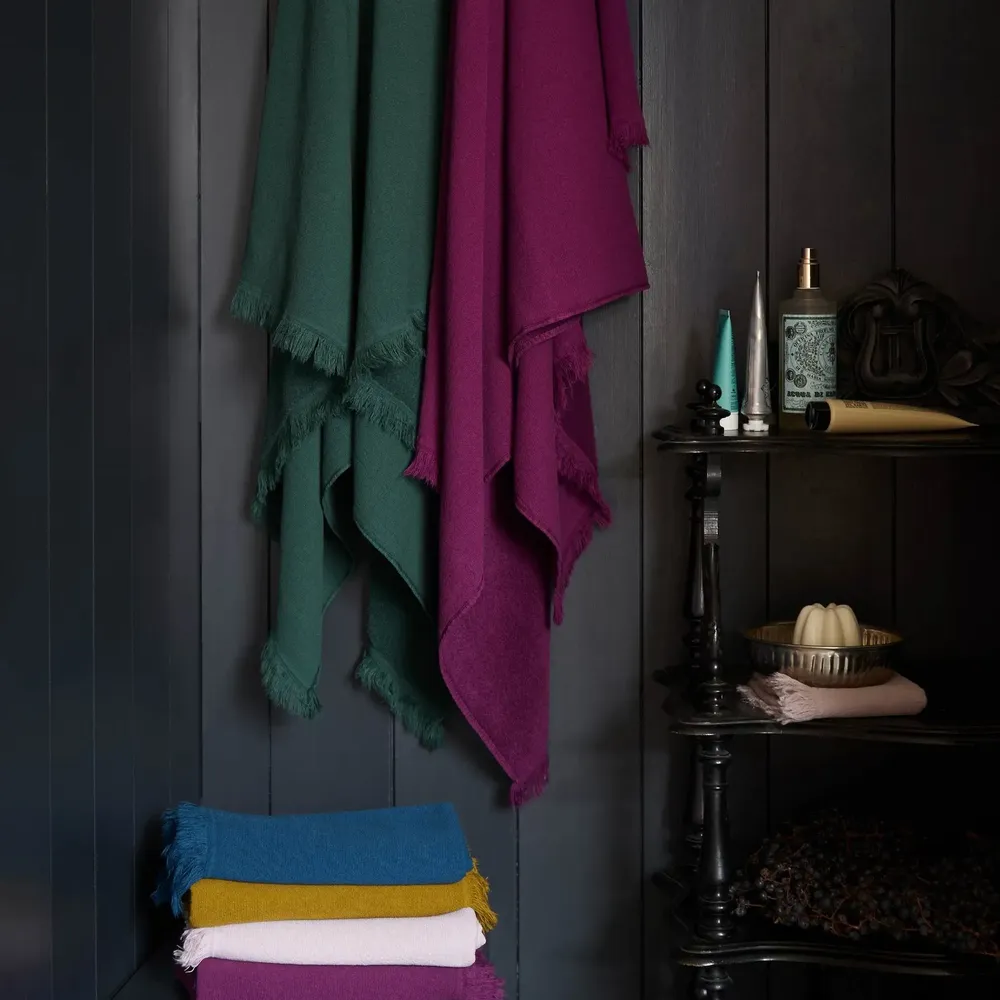 Bath towels - Set of 2 Luna Guest Towels Purple rain 50 X 30 - LA CERISE SUR LE GATEAU