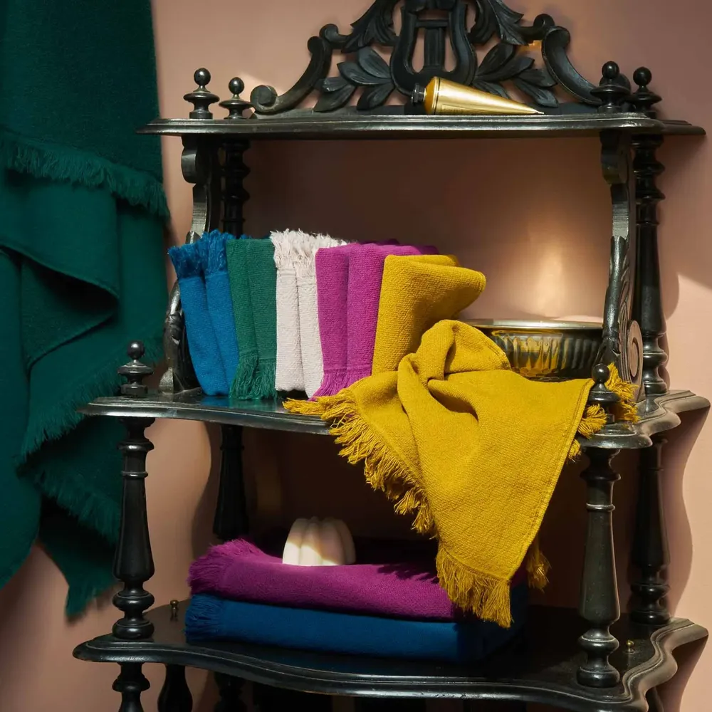 Bath towels - Set of 2 Luna Guest Towels Purple rain 50 X 30 - LA CERISE SUR LE GATEAU