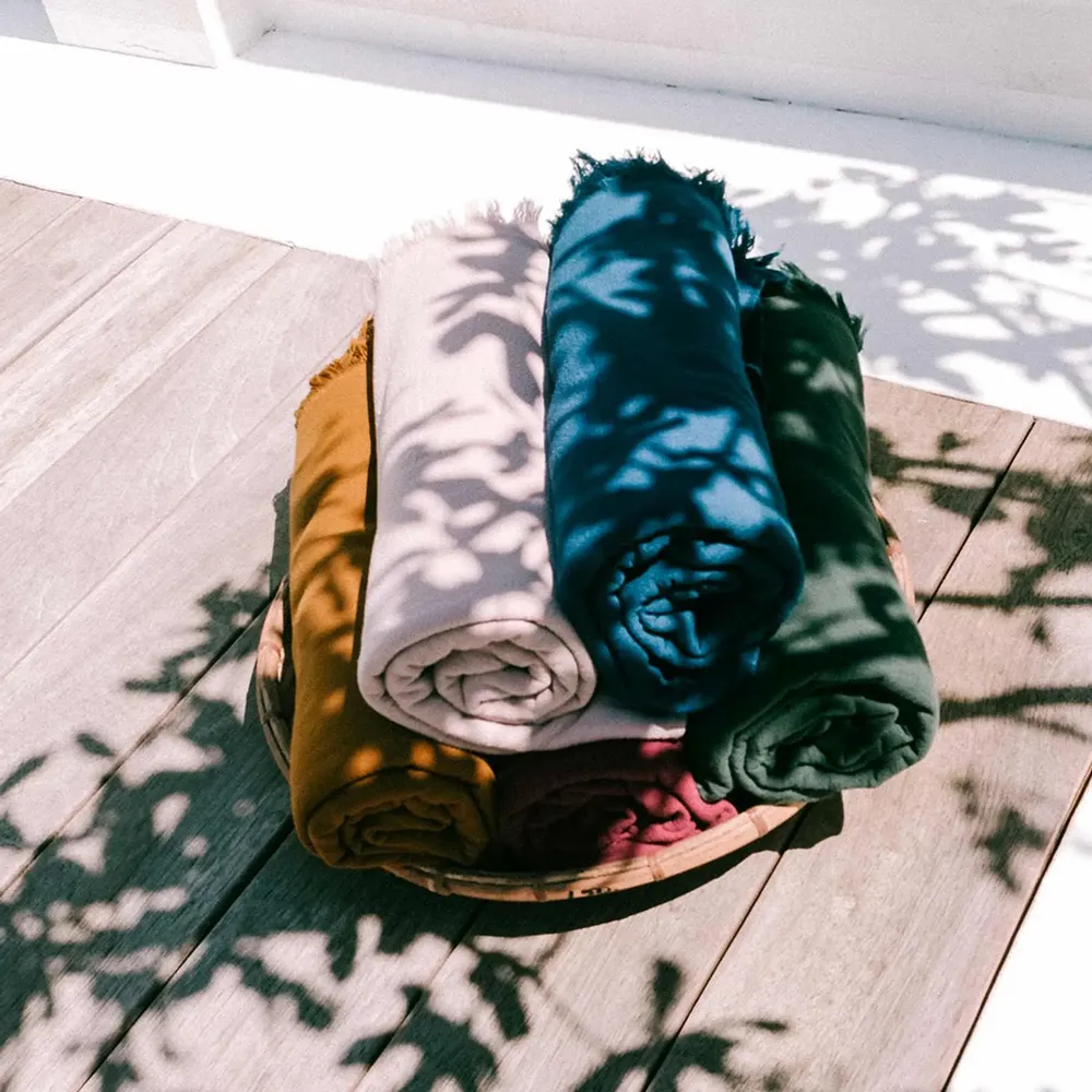 Bath towels - Set of 2 Luna Guest Towels Purple rain 50 X 30 - LA CERISE SUR LE GATEAU