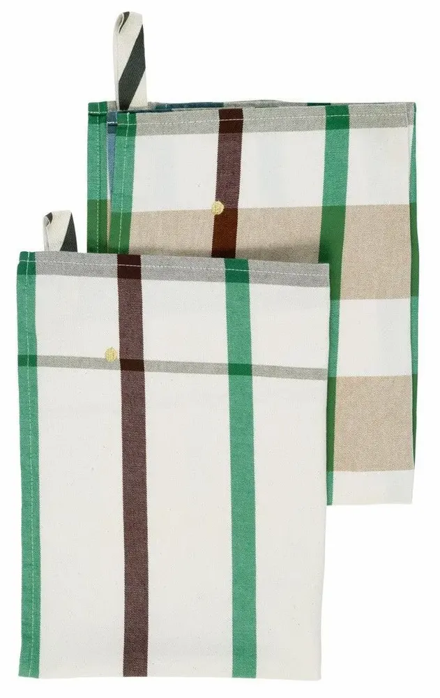 Dish towels - Set of 2 Archie Tea Towels Gazon 70 X 50 - LA CERISE SUR LE GATEAU