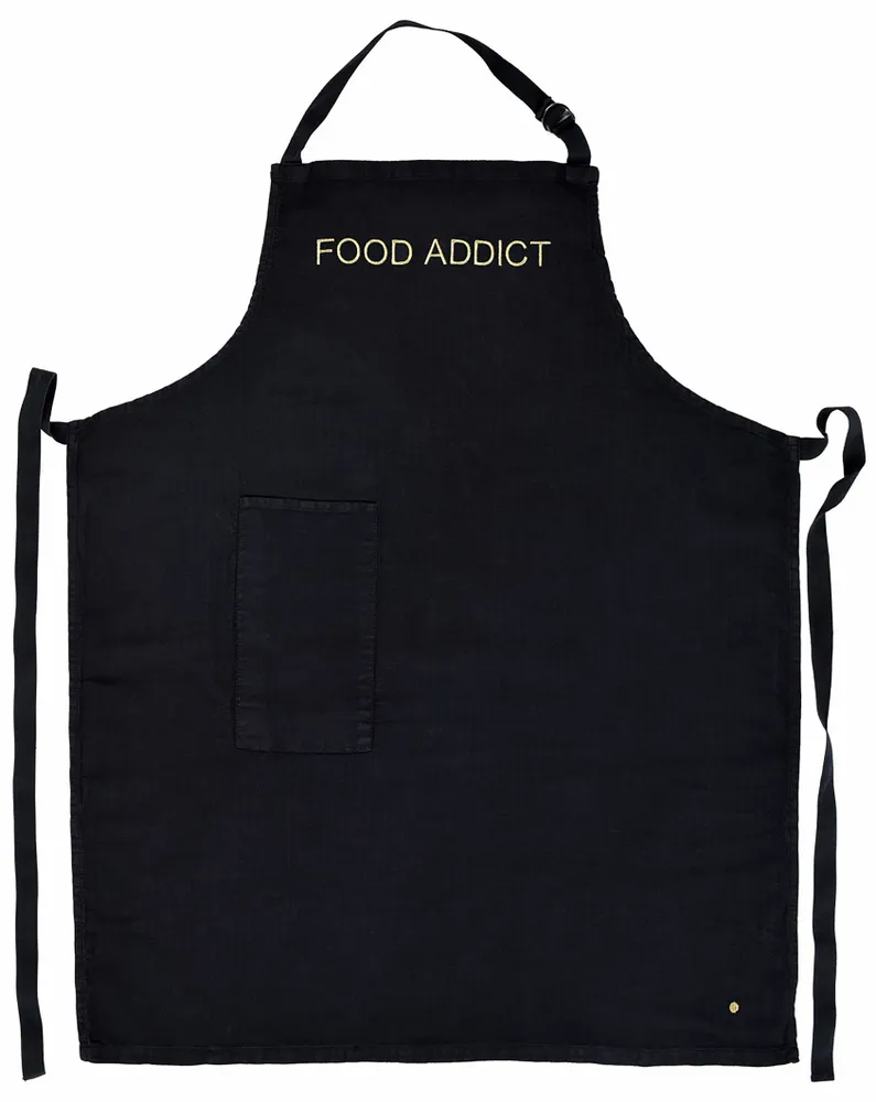 Aprons - Marcel Food Kitchen Apron Caviar 90 X 75 - LA CERISE SUR LE GATEAU