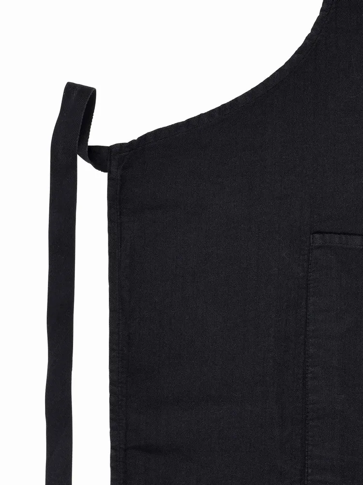 Aprons - Marcel Food Kitchen Apron Caviar 90 X 75 - LA CERISE SUR LE GATEAU