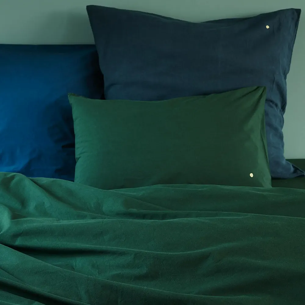 Linge de lit - Taie d'oreiller Céleste Nori 70 x 50 - LA CERISE SUR LE GATEAU