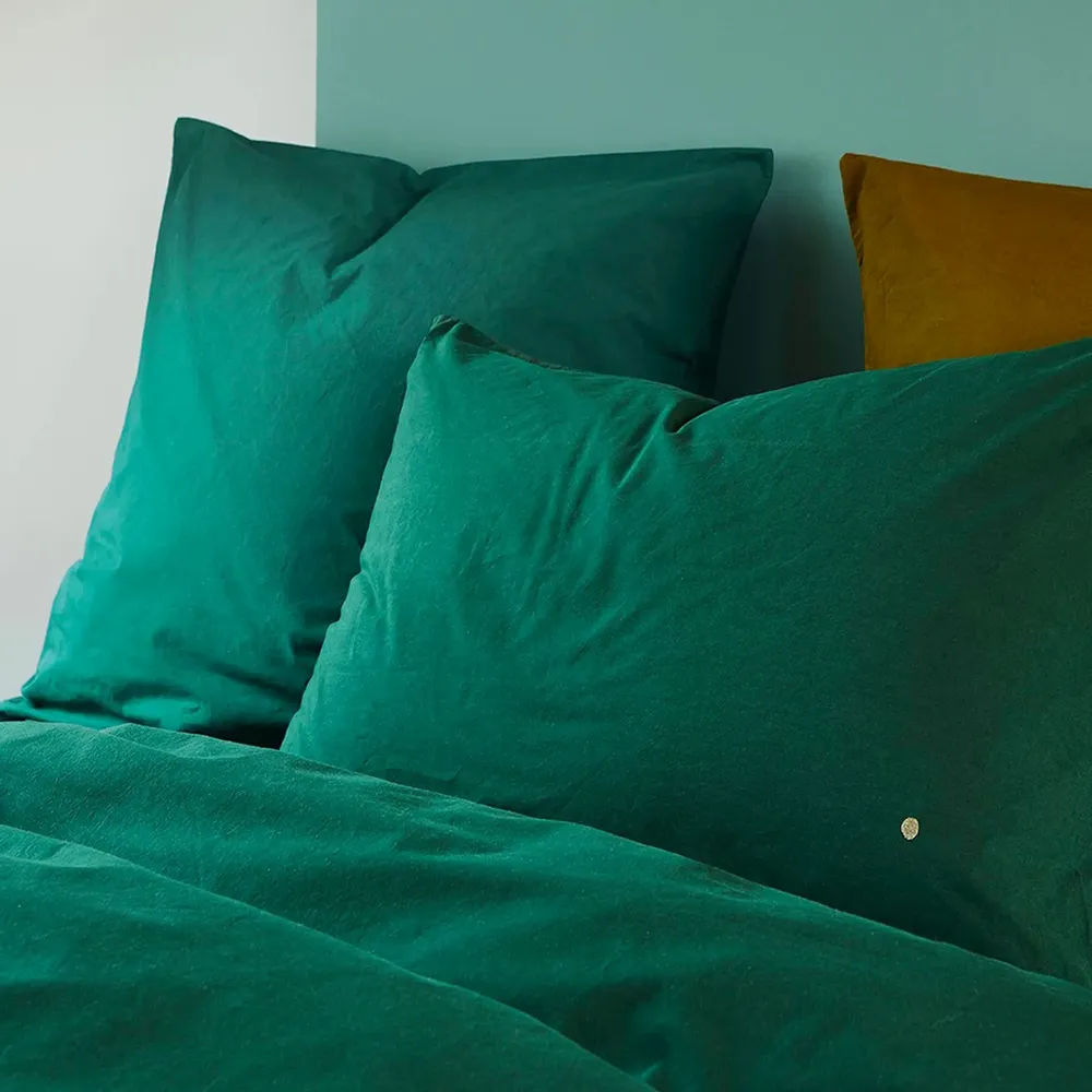 Bed linens - Céleste Pillowcase Nori 65 X 65 - LA CERISE SUR LE GATEAU