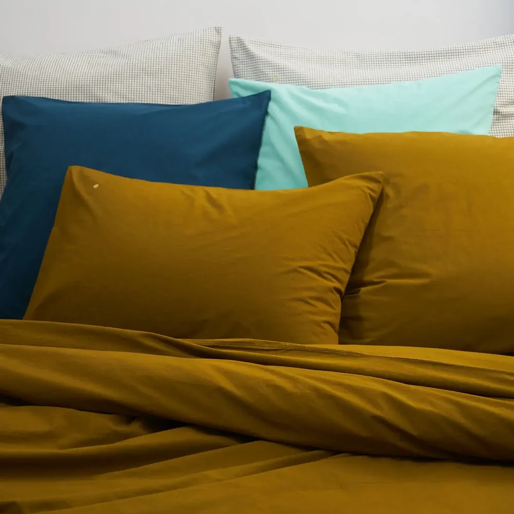 Linge de lit - Taie d'oreiller Céleste Nuts 65 x 65 - LA CERISE SUR LE GATEAU
