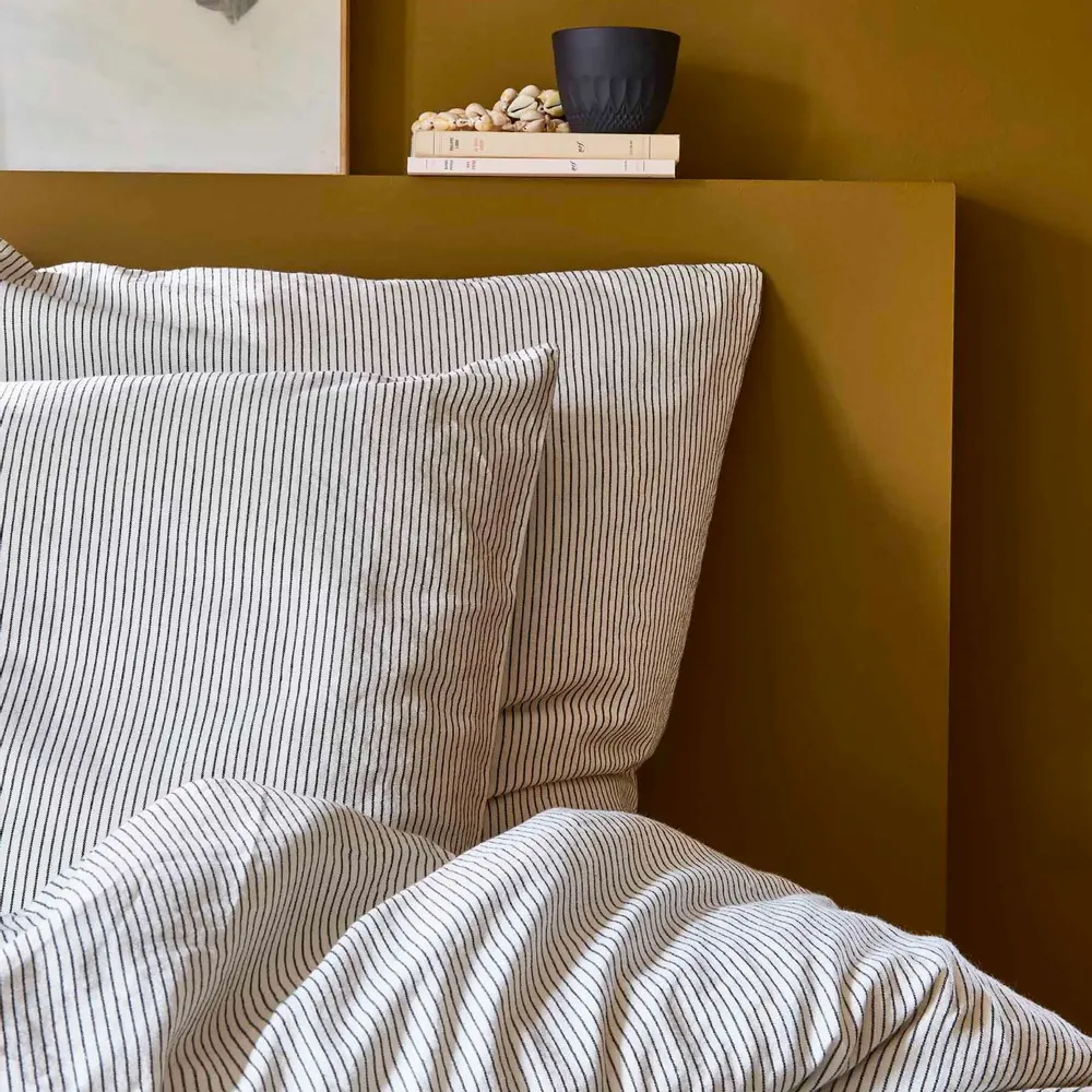 Bed linens - Léonie Pillowcase Caviar 70 X 50 - LA CERISE SUR LE GATEAU