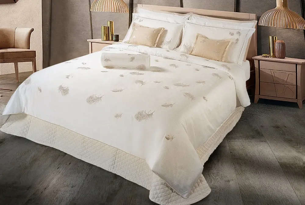 Bed linens - EMBROIDERED LINE PEN - VILLAFLORENCE - ITALY