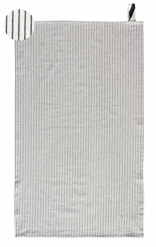 Dish towels - Léonie Tea Towel Caviar 80 X 50 - LA CERISE SUR LE GATEAU